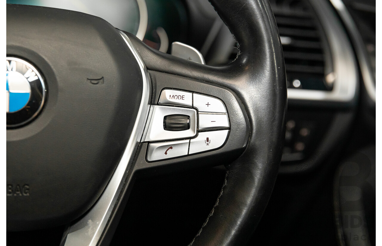 05/2018 BMW X3 xDrive30i xLine (AWD) G01 4d Wagon Glacier Silver Metallic Turbo 2.0L