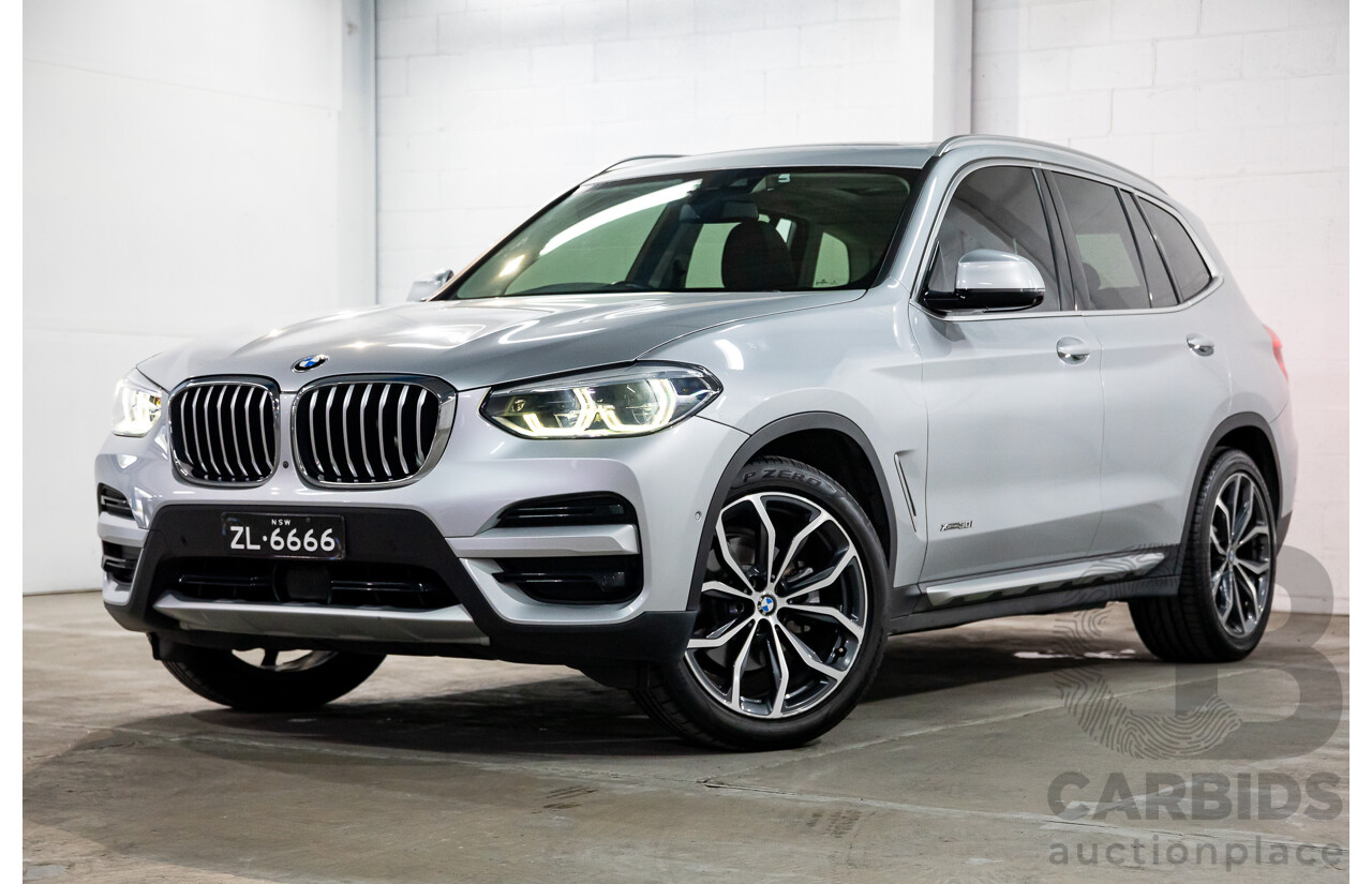 05/2018 BMW X3 xDrive30i xLine (AWD) G01 4d Wagon Glacier Silver Metallic Turbo 2.0L