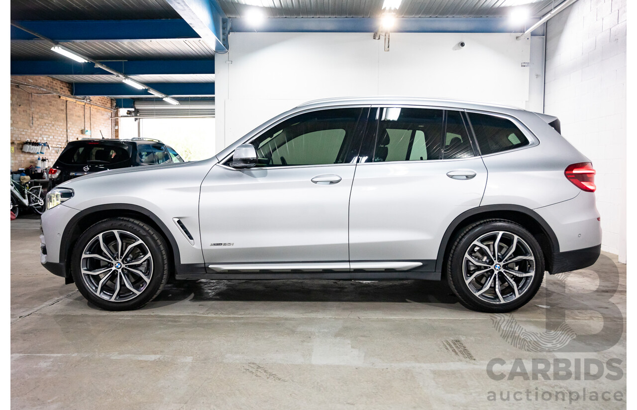 05/2018 BMW X3 xDrive30i xLine (AWD) G01 4d Wagon Glacier Silver Metallic Turbo 2.0L