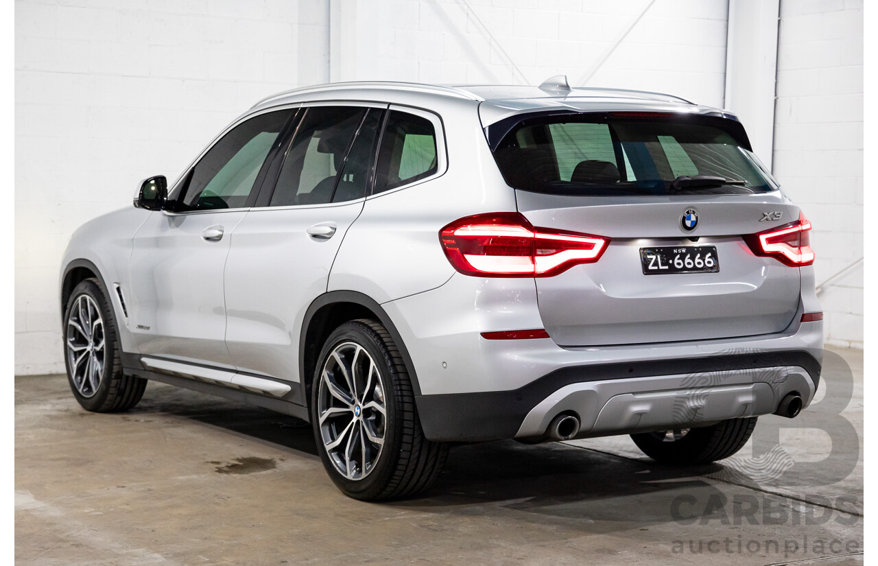 05/2018 BMW X3 xDrive30i xLine (AWD) G01 4d Wagon Glacier Silver Metallic Turbo 2.0L