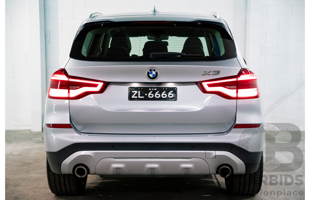 05/2018 BMW X3 xDrive30i xLine (AWD) G01 4d Wagon Glacier Silver Metallic Turbo 2.0L