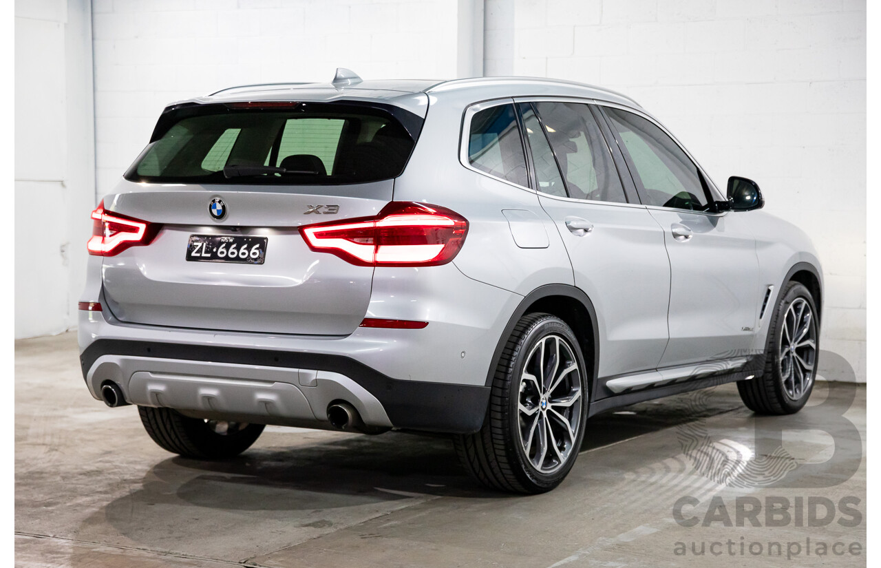 05/2018 BMW X3 xDrive30i xLine (AWD) G01 4d Wagon Glacier Silver Metallic Turbo 2.0L