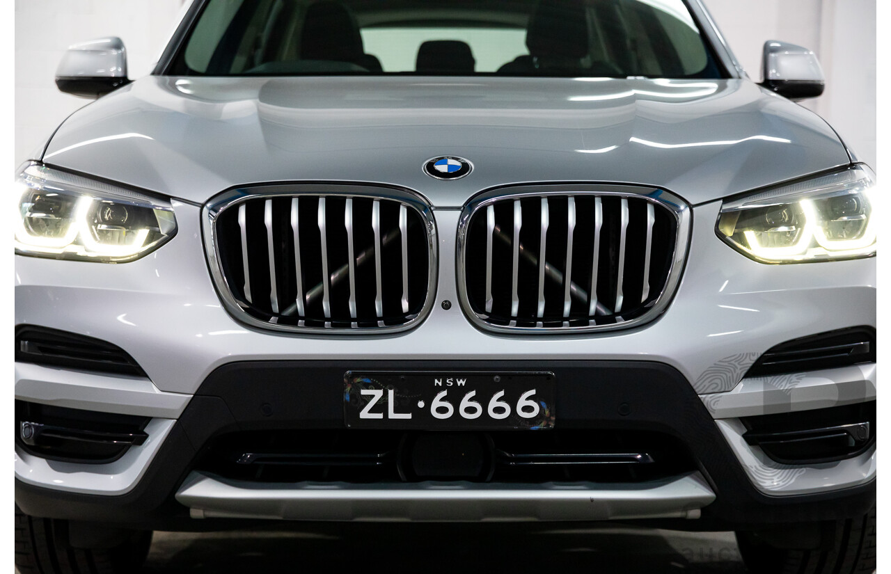 05/2018 BMW X3 xDrive30i xLine (AWD) G01 4d Wagon Glacier Silver Metallic Turbo 2.0L