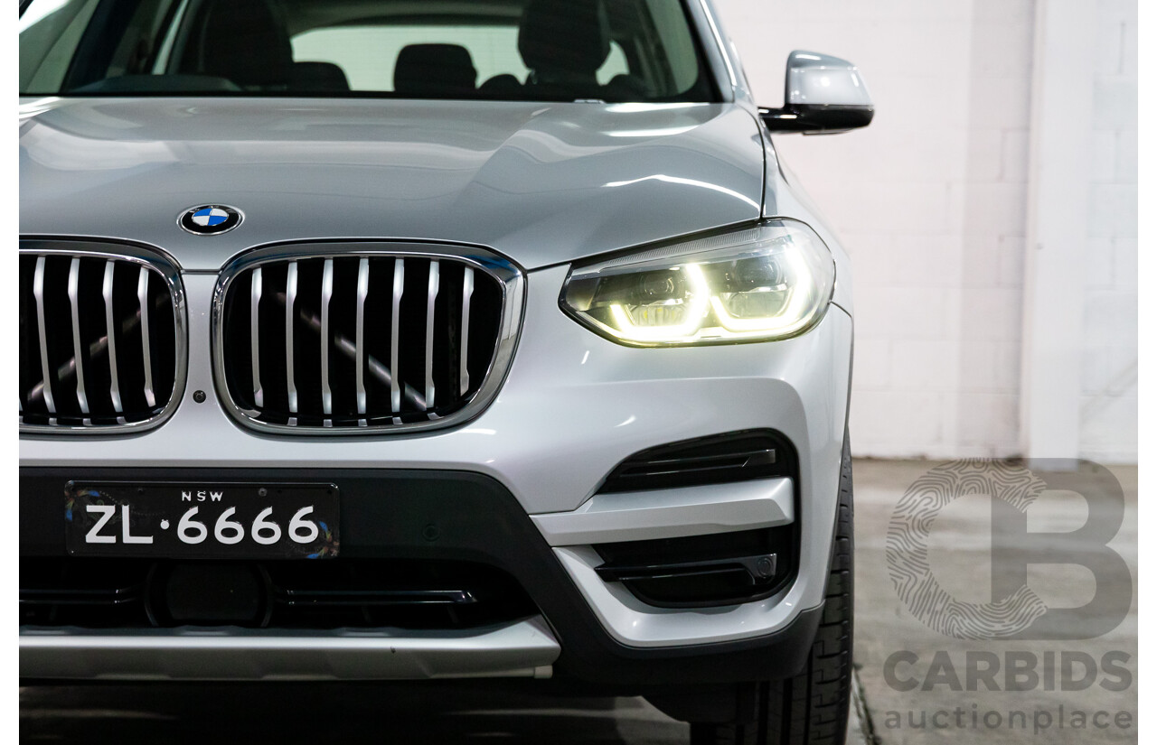 05/2018 BMW X3 xDrive30i xLine (AWD) G01 4d Wagon Glacier Silver Metallic Turbo 2.0L