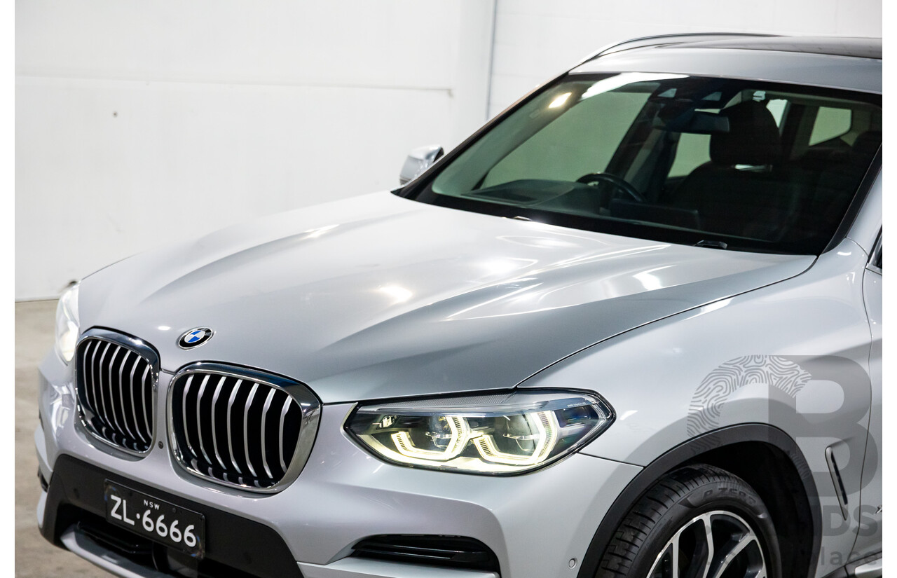 05/2018 BMW X3 xDrive30i xLine (AWD) G01 4d Wagon Glacier Silver Metallic Turbo 2.0L