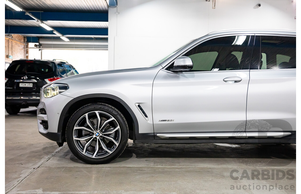 05/2018 BMW X3 xDrive30i xLine (AWD) G01 4d Wagon Glacier Silver Metallic Turbo 2.0L