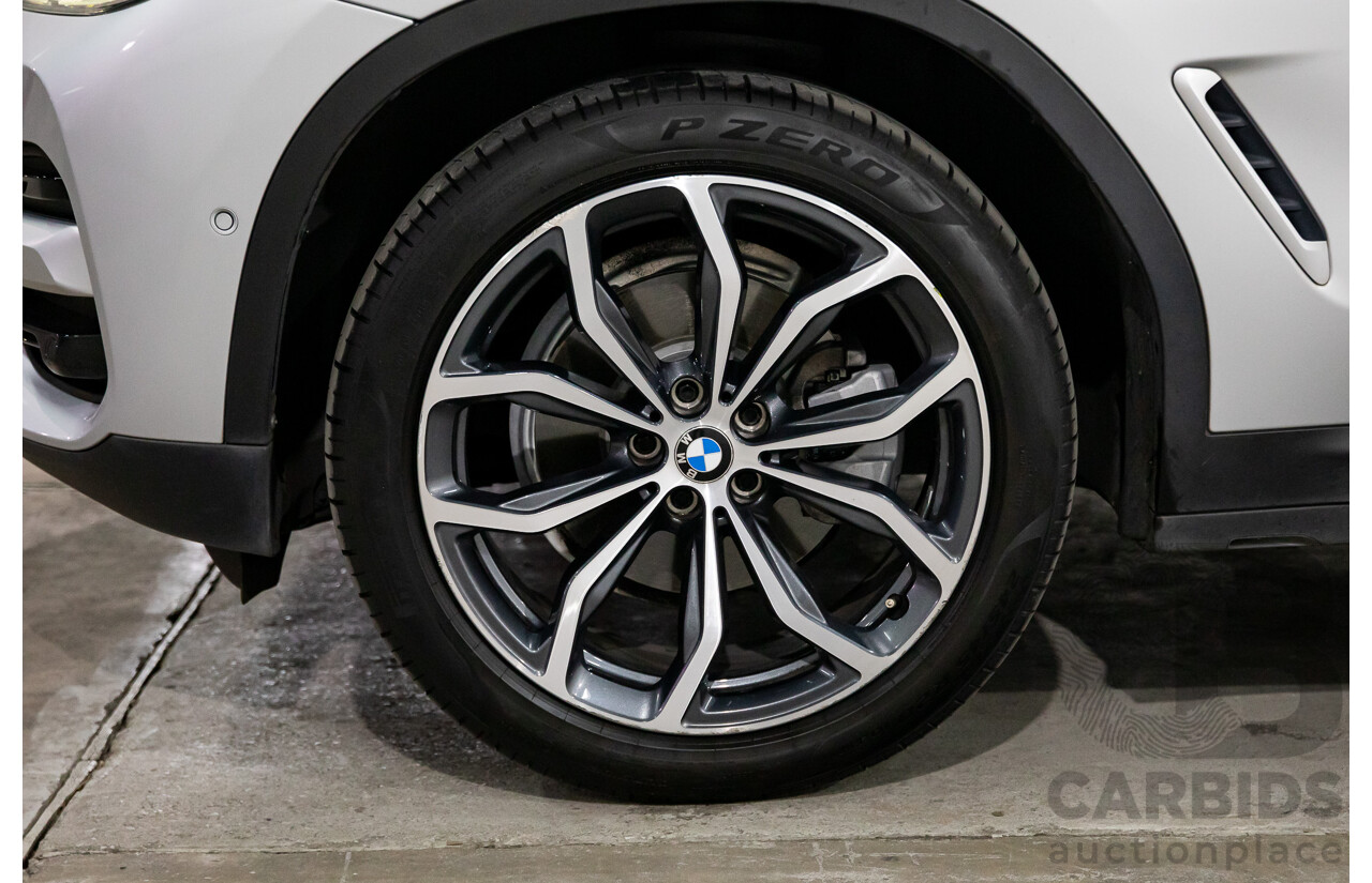 05/2018 BMW X3 xDrive30i xLine (AWD) G01 4d Wagon Glacier Silver Metallic Turbo 2.0L