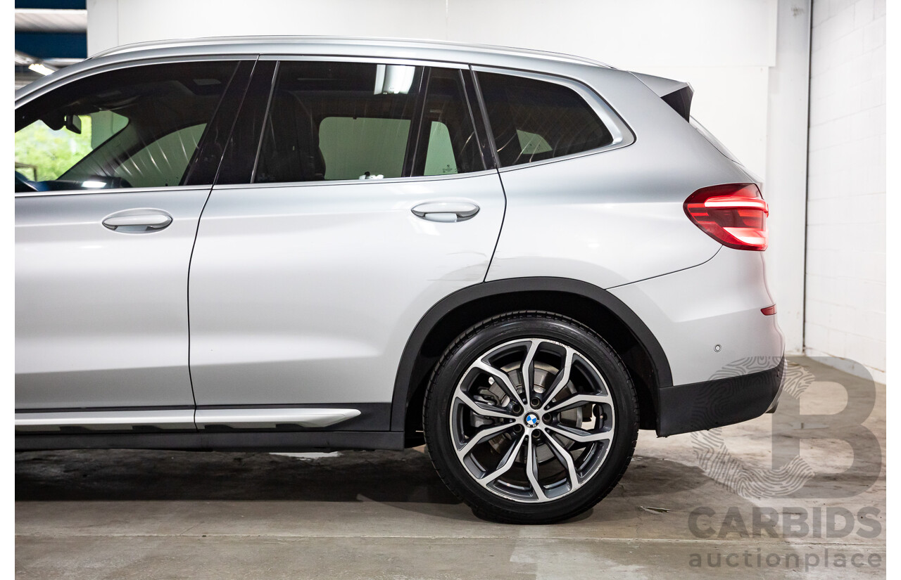 05/2018 BMW X3 xDrive30i xLine (AWD) G01 4d Wagon Glacier Silver Metallic Turbo 2.0L