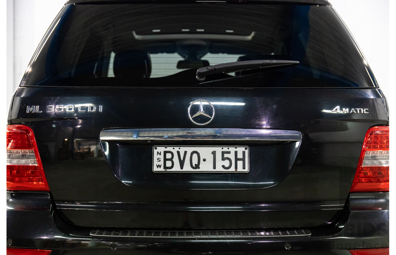 4/2011 Mercedes-Benz ML 350 CDI (4x4) 164 MY11 4d Wagon Black Obsidian Metallic Turbo Diesel V6 3.0L