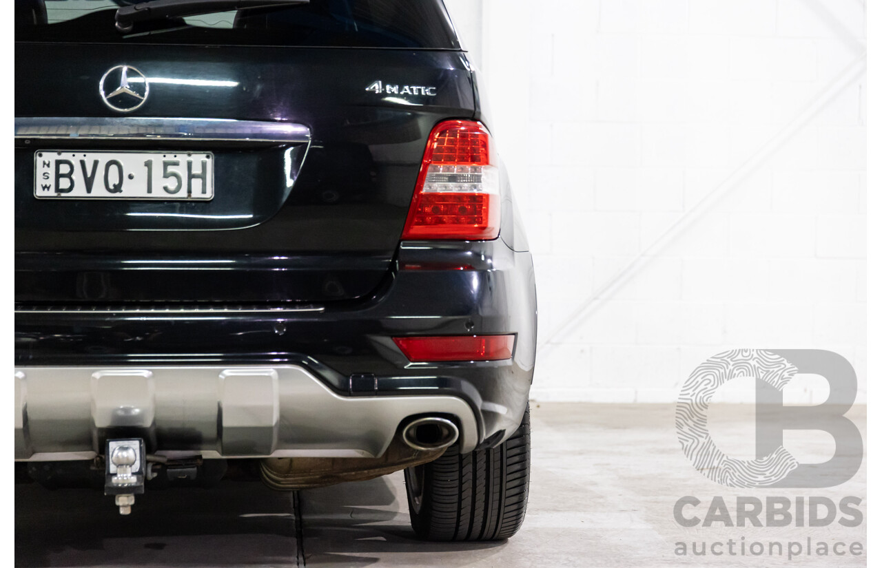 4/2011 Mercedes-Benz ML 350 CDI (4x4) 164 MY11 4d Wagon Black Obsidian Metallic Turbo Diesel V6 3.0L