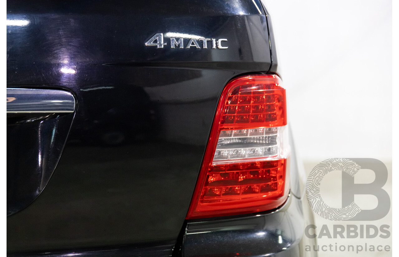 4/2011 Mercedes-Benz ML 350 CDI (4x4) 164 MY11 4d Wagon Black Obsidian Metallic Turbo Diesel V6 3.0L