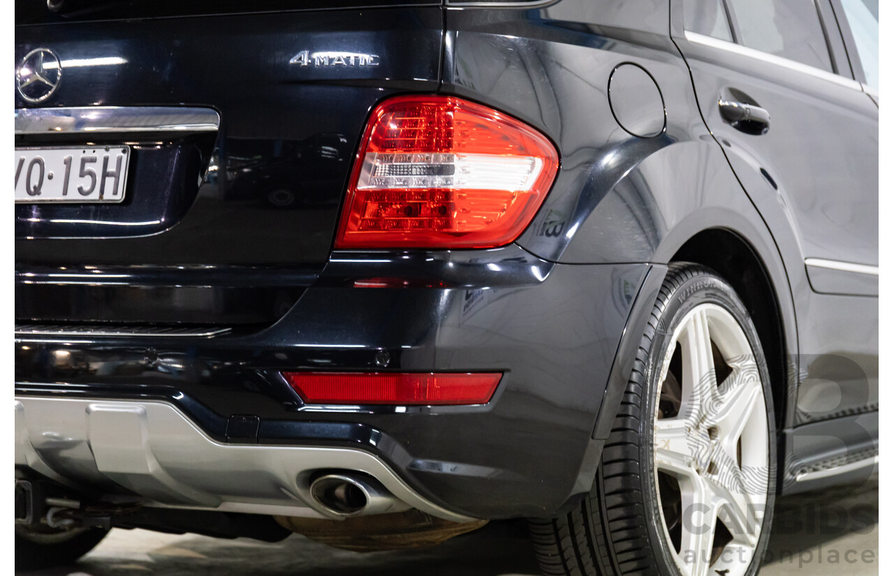 4/2011 Mercedes-Benz ML 350 CDI (4x4) 164 MY11 4d Wagon Black Obsidian Metallic Turbo Diesel V6 3.0L