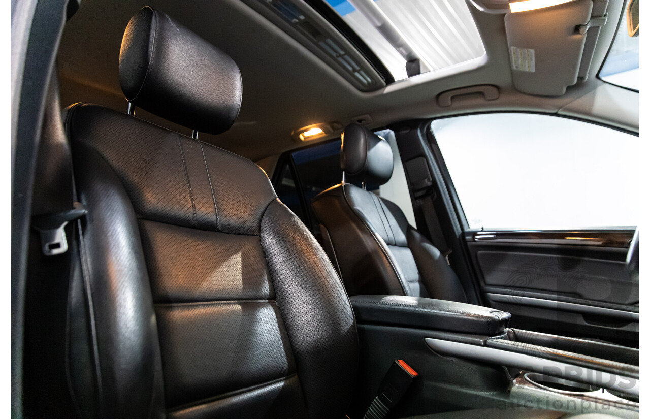 4/2011 Mercedes-Benz ML 350 CDI (4x4) 164 MY11 4d Wagon Black Obsidian Metallic Turbo Diesel V6 3.0L