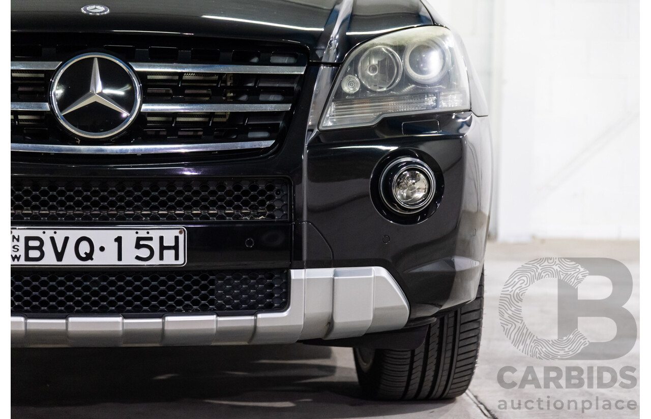 4/2011 Mercedes-Benz ML 350 CDI (4x4) 164 MY11 4d Wagon Black Obsidian Metallic Turbo Diesel V6 3.0L