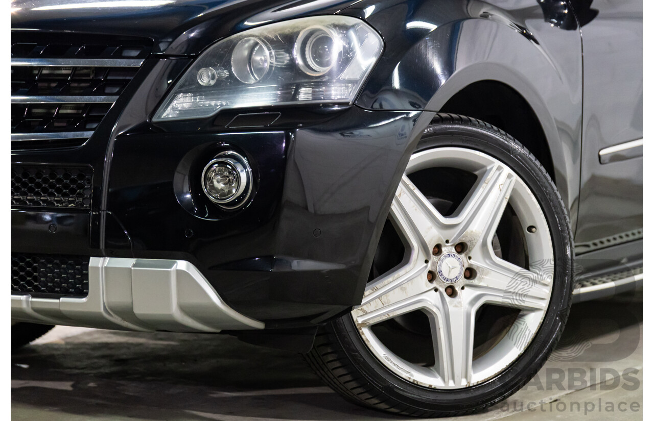 4/2011 Mercedes-Benz ML 350 CDI (4x4) 164 MY11 4d Wagon Black Obsidian Metallic Turbo Diesel V6 3.0L