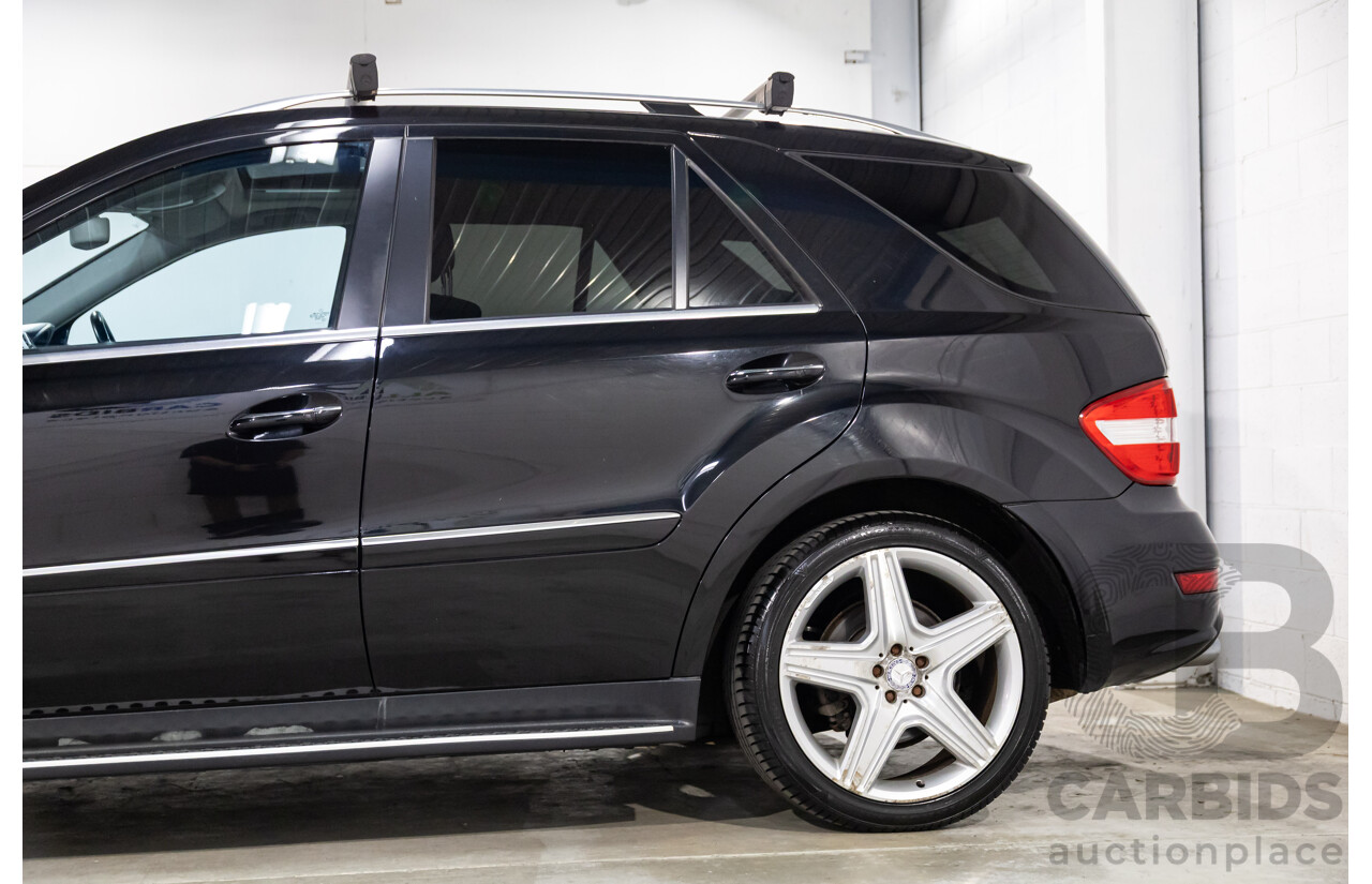 4/2011 Mercedes-Benz ML 350 CDI (4x4) 164 MY11 4d Wagon Black Obsidian Metallic Turbo Diesel V6 3.0L
