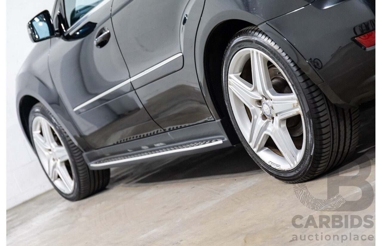 4/2011 Mercedes-Benz ML 350 CDI (4x4) 164 MY11 4d Wagon Black Obsidian Metallic Turbo Diesel V6 3.0L