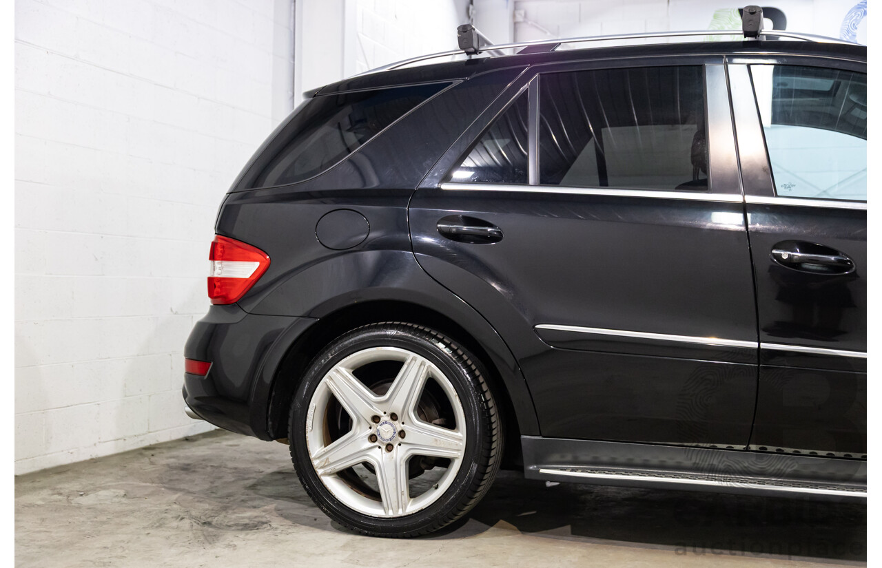 4/2011 Mercedes-Benz ML 350 CDI (4x4) 164 MY11 4d Wagon Black Obsidian Metallic Turbo Diesel V6 3.0L