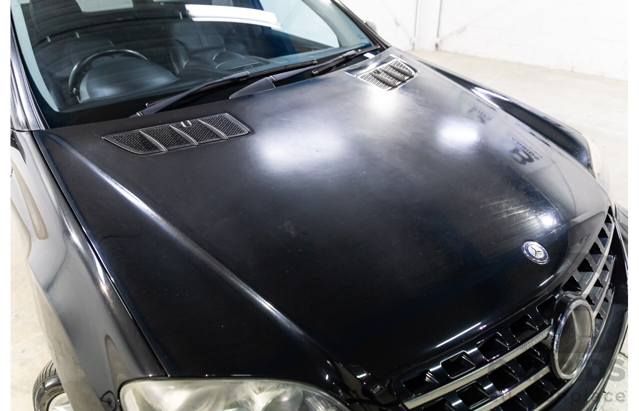 4/2011 Mercedes-Benz ML 350 CDI (4x4) 164 MY11 4d Wagon Black Obsidian Metallic Turbo Diesel V6 3.0L