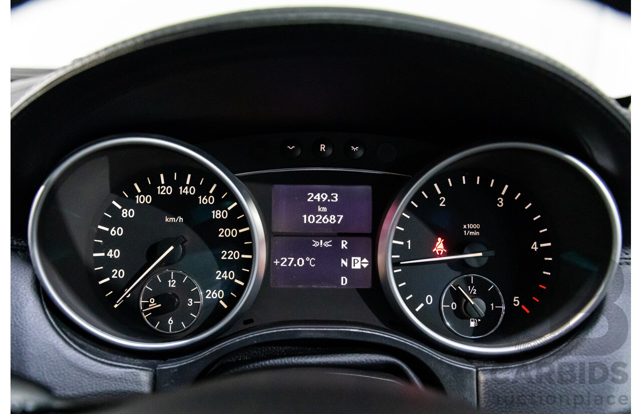 4/2011 Mercedes-Benz ML 350 CDI (4x4) 164 MY11 4d Wagon Black Obsidian Metallic Turbo Diesel V6 3.0L