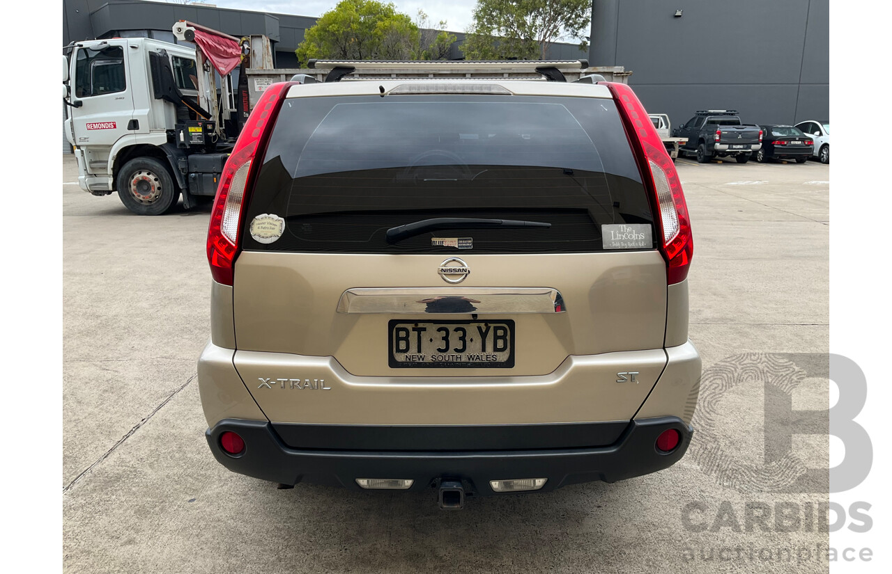 5/2012 Nissan X-Trail ST (FWD) T31 Series 5 4d Wagon Gold 2.0L