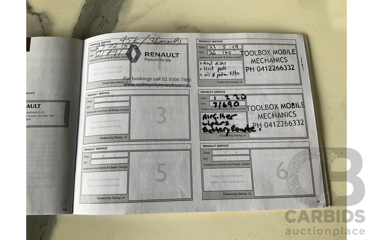 2/2015 Renault Clio GT X98 5d Hatchback Black 1.2L