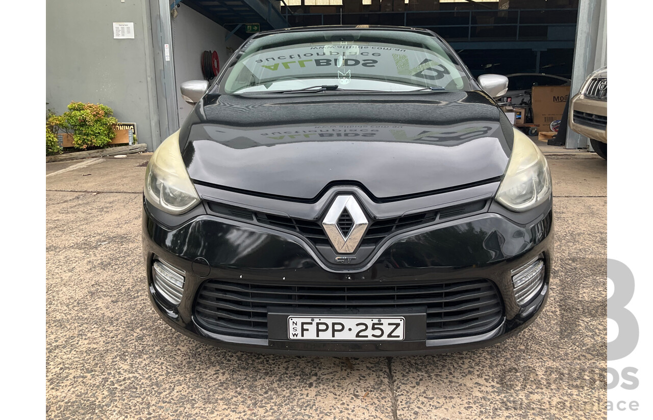2/2015 Renault Clio GT X98 5d Hatchback Black 1.2L