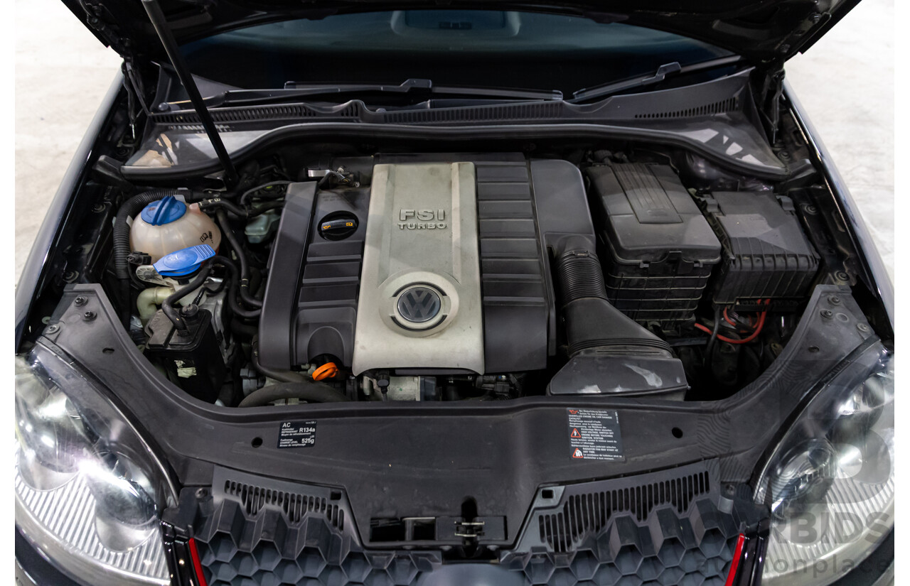 09/2007 Volkswagen Golf GTi (FWD) 1K MY08 Upgrade 5d Hatchback Black Magic Pearl Turbo 2.0L