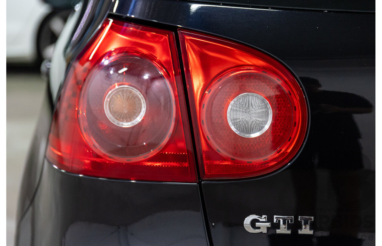 09/2007 Volkswagen Golf GTi (FWD) 1K MY08 Upgrade 5d Hatchback Black Magic Pearl Turbo 2.0L