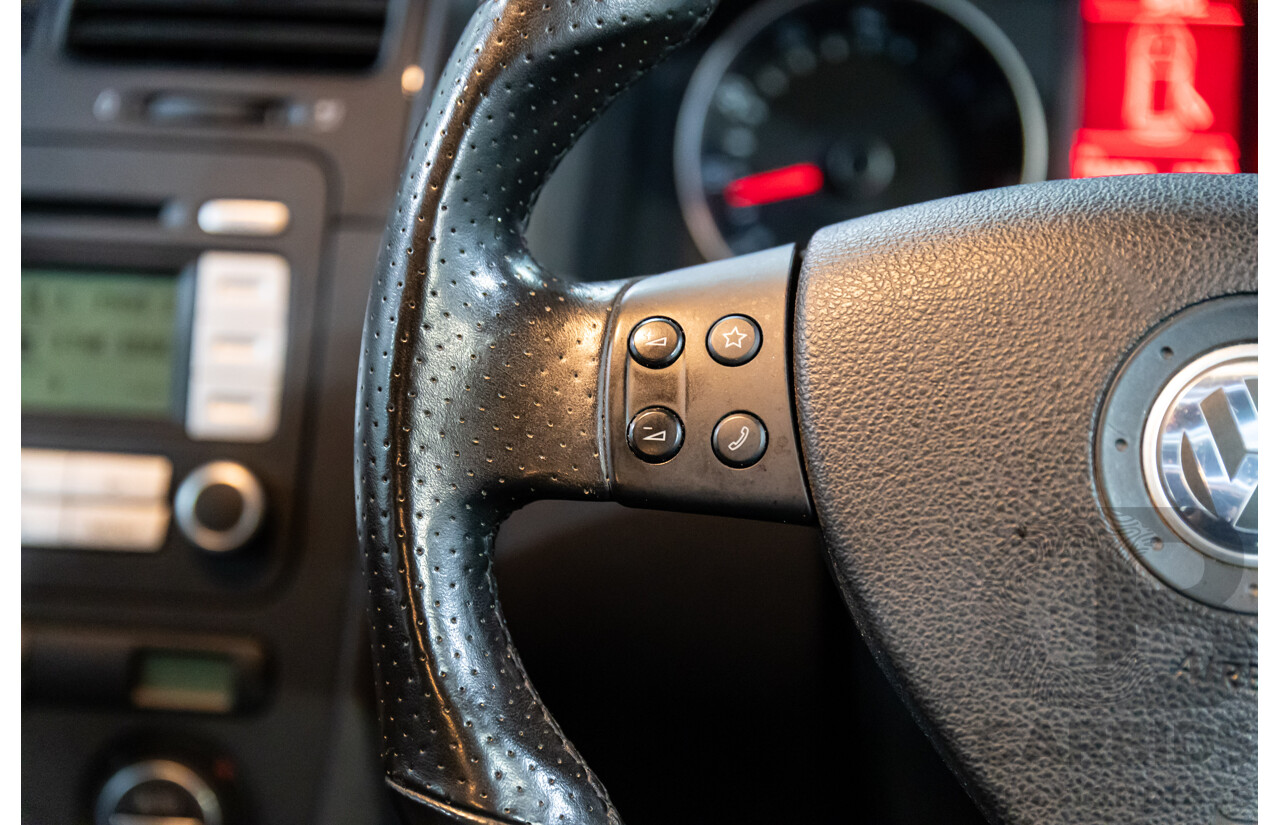 09/2007 Volkswagen Golf GTi (FWD) 1K MY08 Upgrade 5d Hatchback Black Magic Pearl Turbo 2.0L