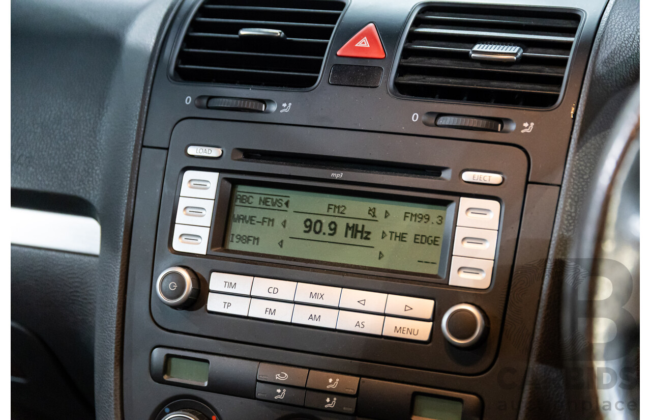 09/2007 Volkswagen Golf GTi (FWD) 1K MY08 Upgrade 5d Hatchback Black Magic Pearl Turbo 2.0L