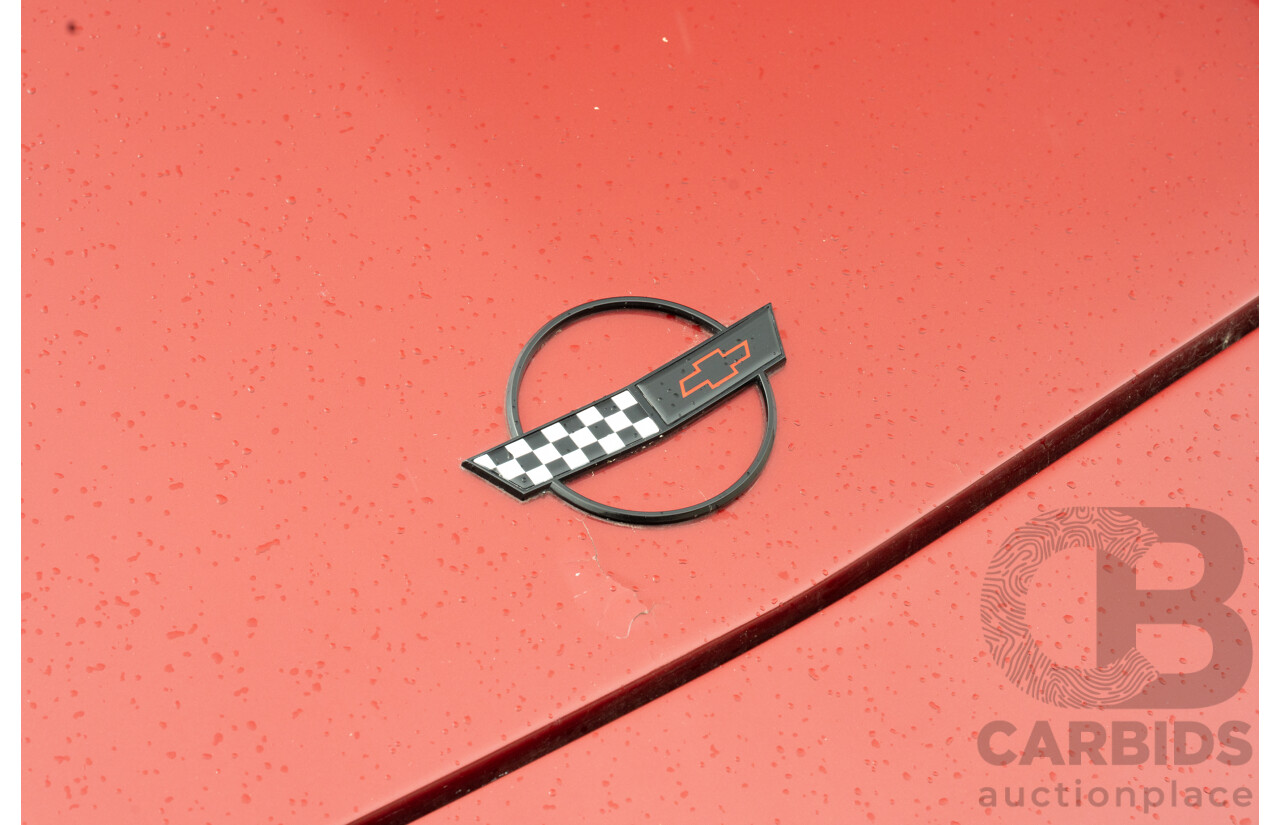 01/1985 Chevrolet Corvette C4 2d Coupe Two Tone Red / Beige V8 5.7L