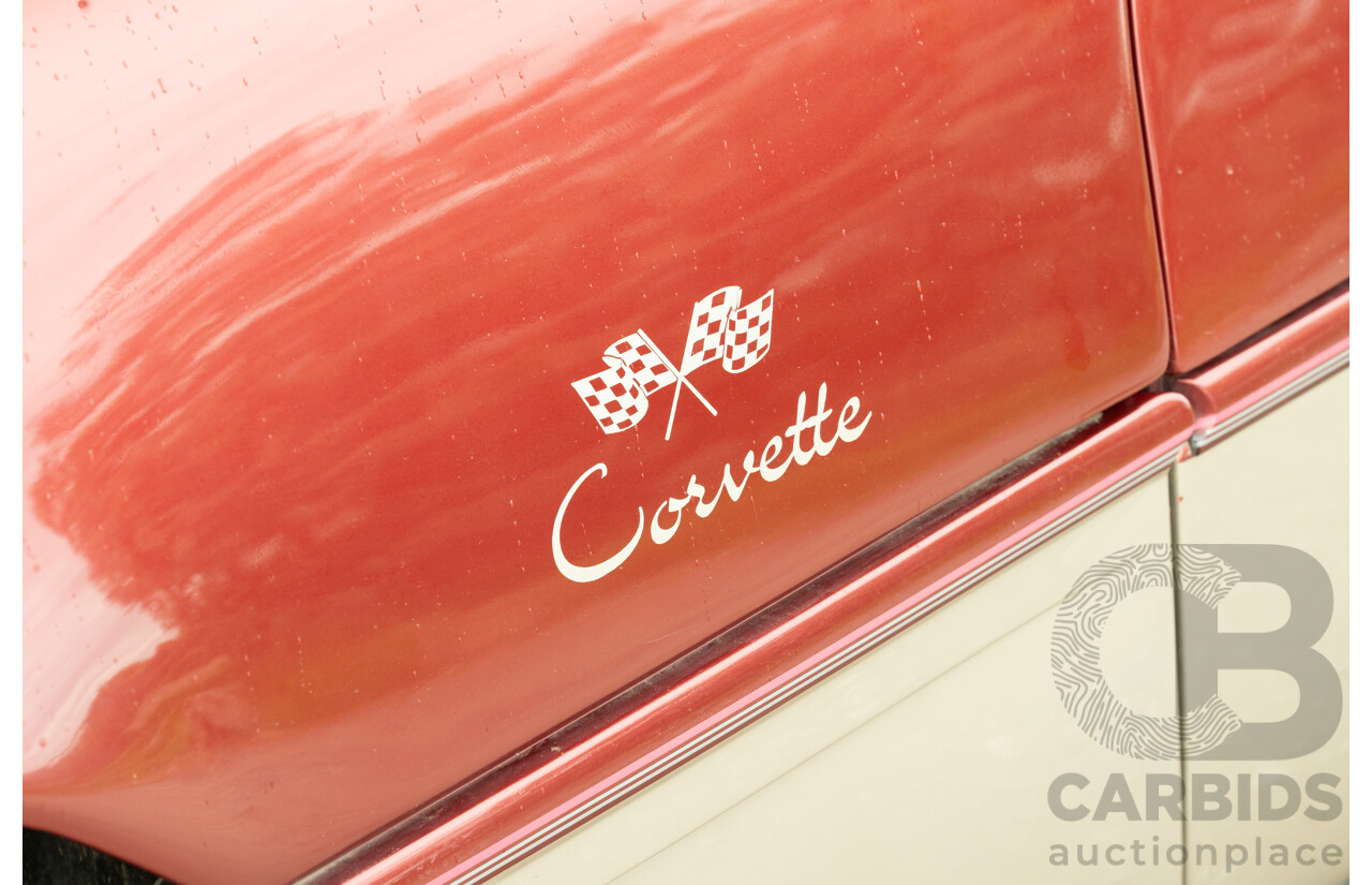 01/1985 Chevrolet Corvette C4 2d Coupe Two Tone Red / Beige V8 5.7L