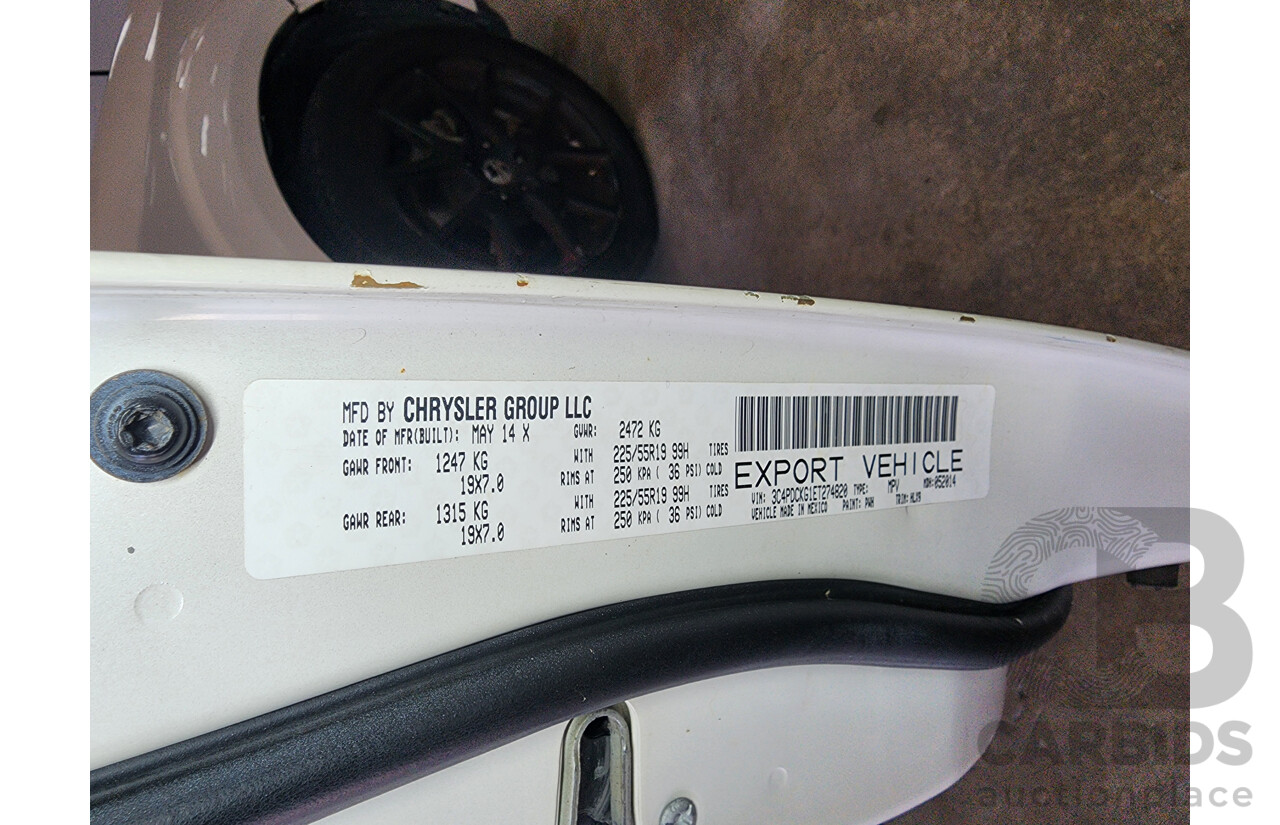 12/2014 Dodge Journey R/T JC MY14 4d Wagon White 3.6L