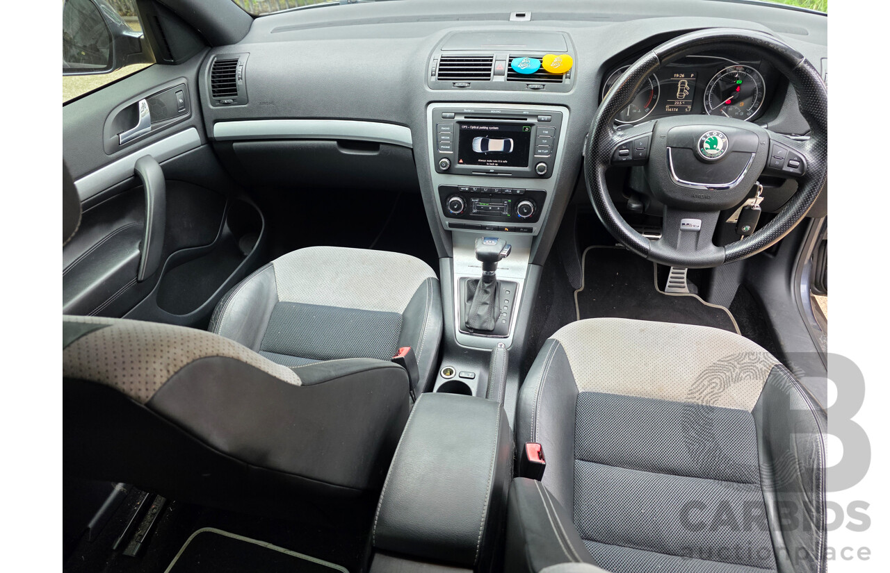 4/2010 Skoda Octavia RS 147 TSI 1Z MY10 5d Hatchback Grey Turbo 2.0L
