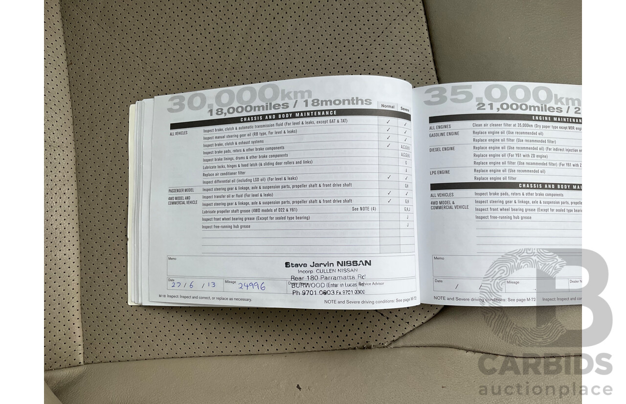 3/2011 Nissan Murano Ti Z51 MY10 4d Wagon Black V6 3.5L