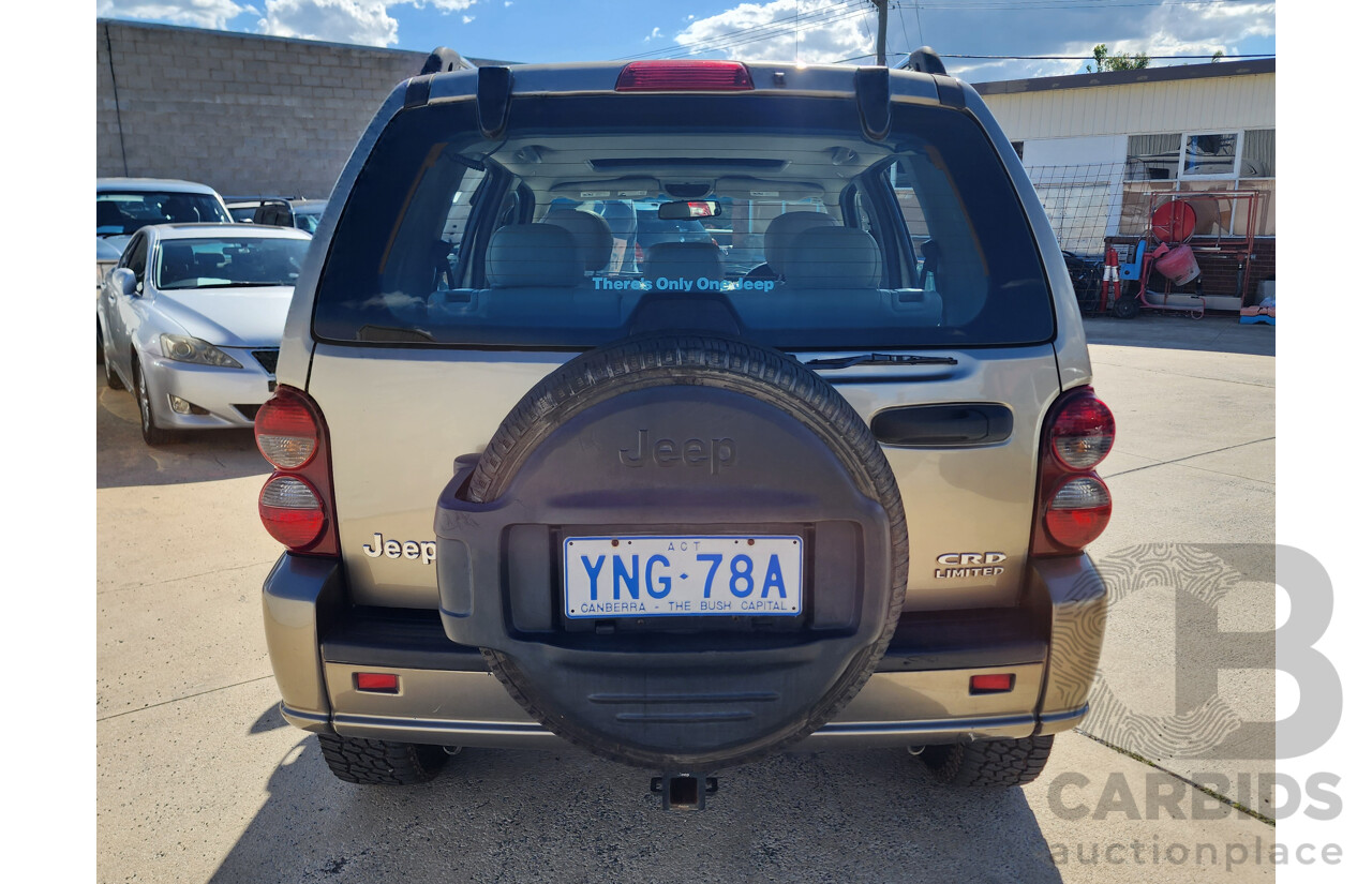 2/2007 Jeep Cherokee Limited (4x4) KJ MY05 UPGRADE II 4d Wagon Gold 2.8L