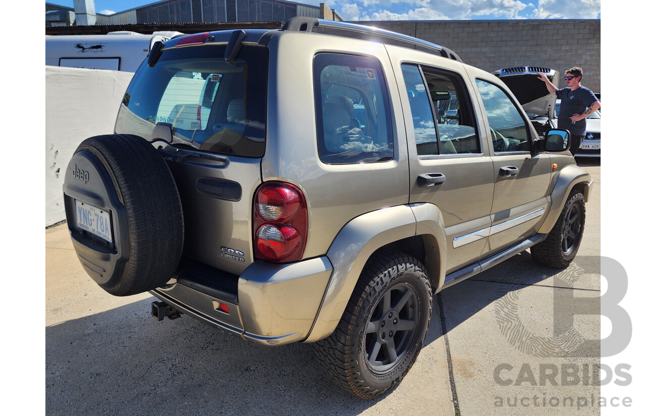 2/2007 Jeep Cherokee Limited (4x4) KJ MY05 UPGRADE II 4d Wagon Gold 2.8L