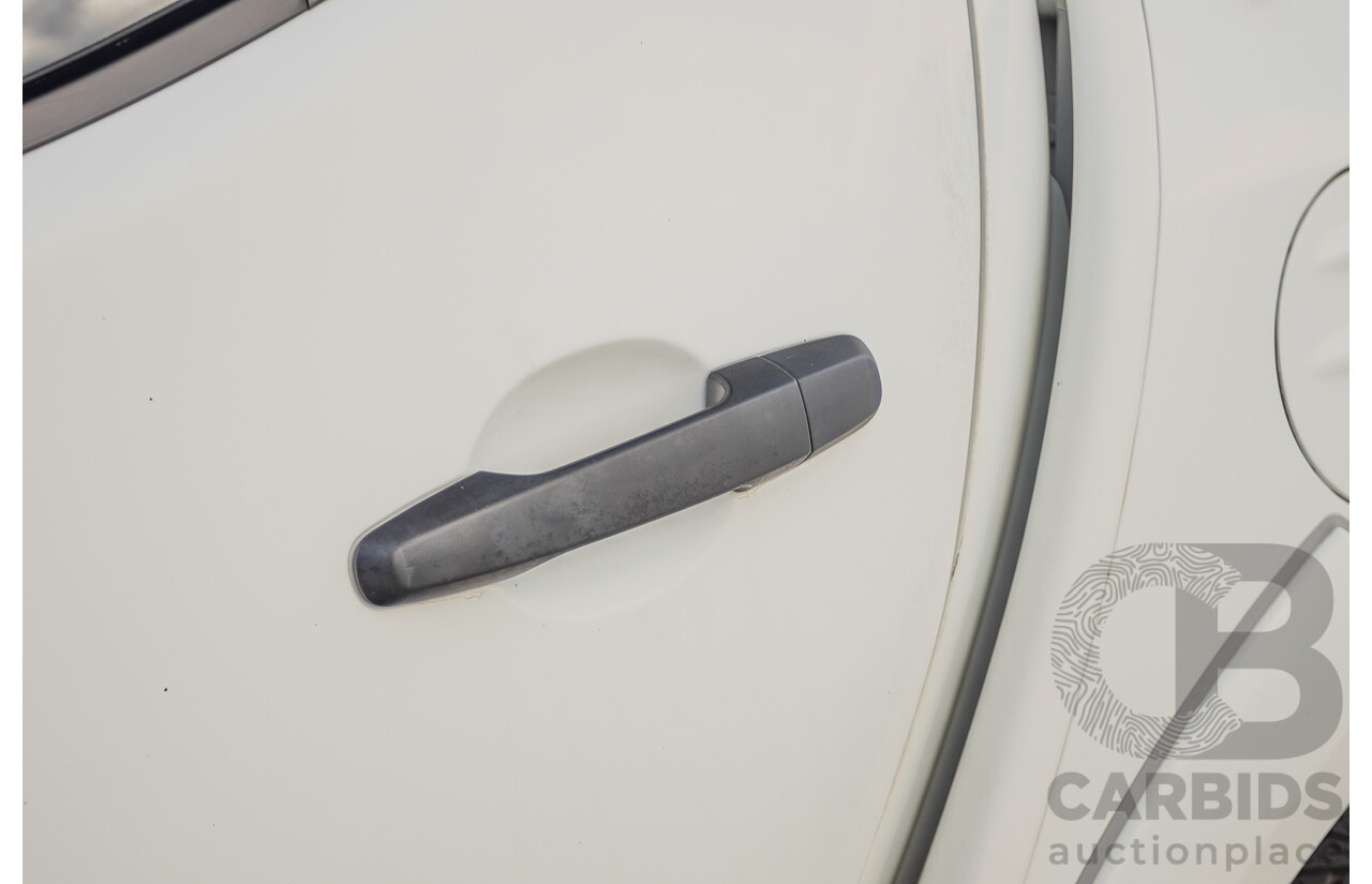 06/2015 Mitsubishi Triton GLX+ (4x4) MN MY15 Double Cab Utility White Turbo Diesel 2.5L