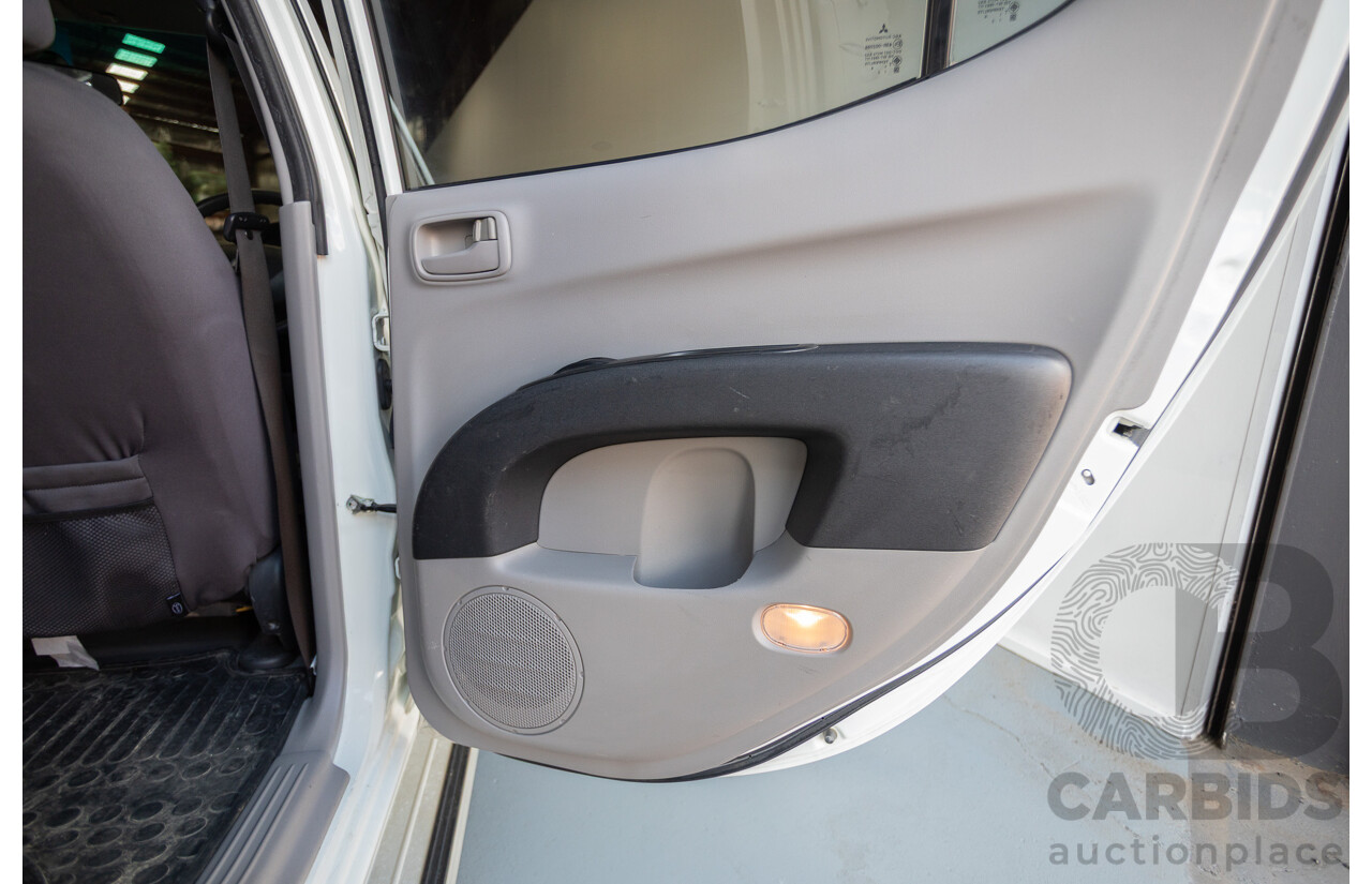 06/2015 Mitsubishi Triton GLX+ (4x4) MN MY15 Double Cab Utility White Turbo Diesel 2.5L