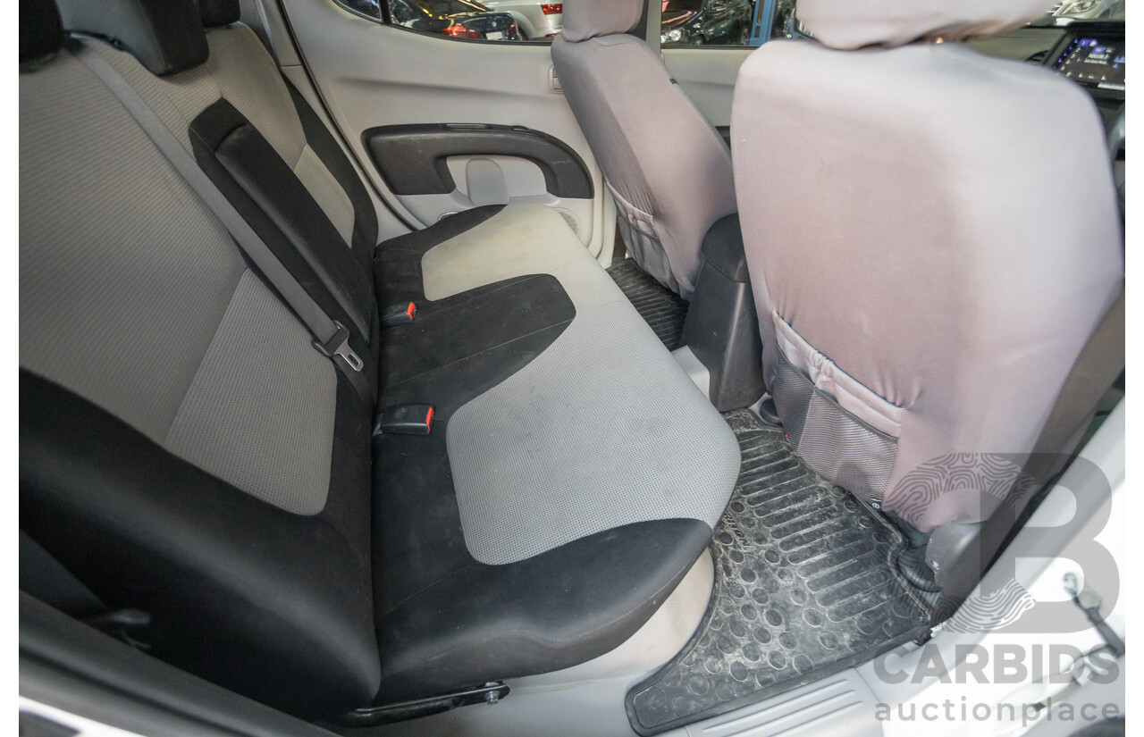 06/2015 Mitsubishi Triton GLX+ (4x4) MN MY15 Double Cab Utility White Turbo Diesel 2.5L