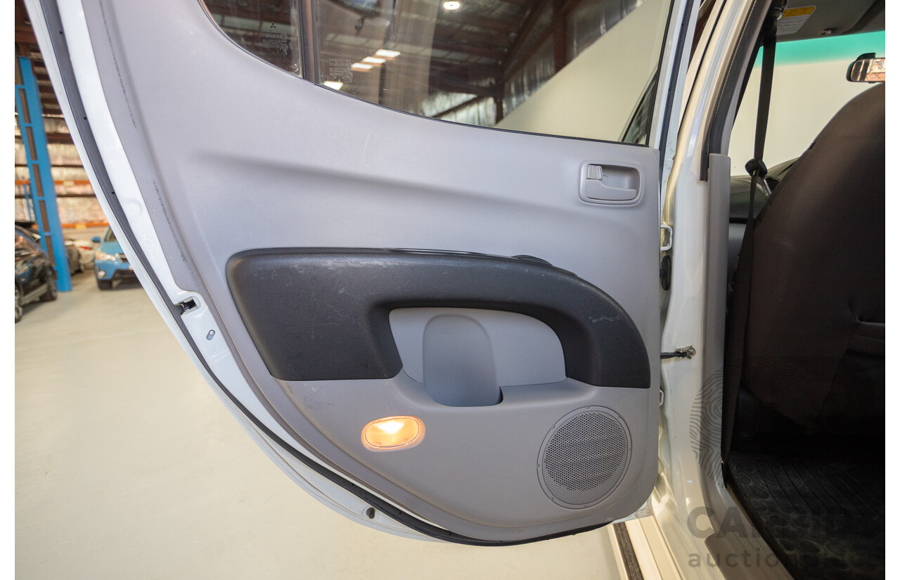 06/2015 Mitsubishi Triton GLX+ (4x4) MN MY15 Double Cab Utility White Turbo Diesel 2.5L