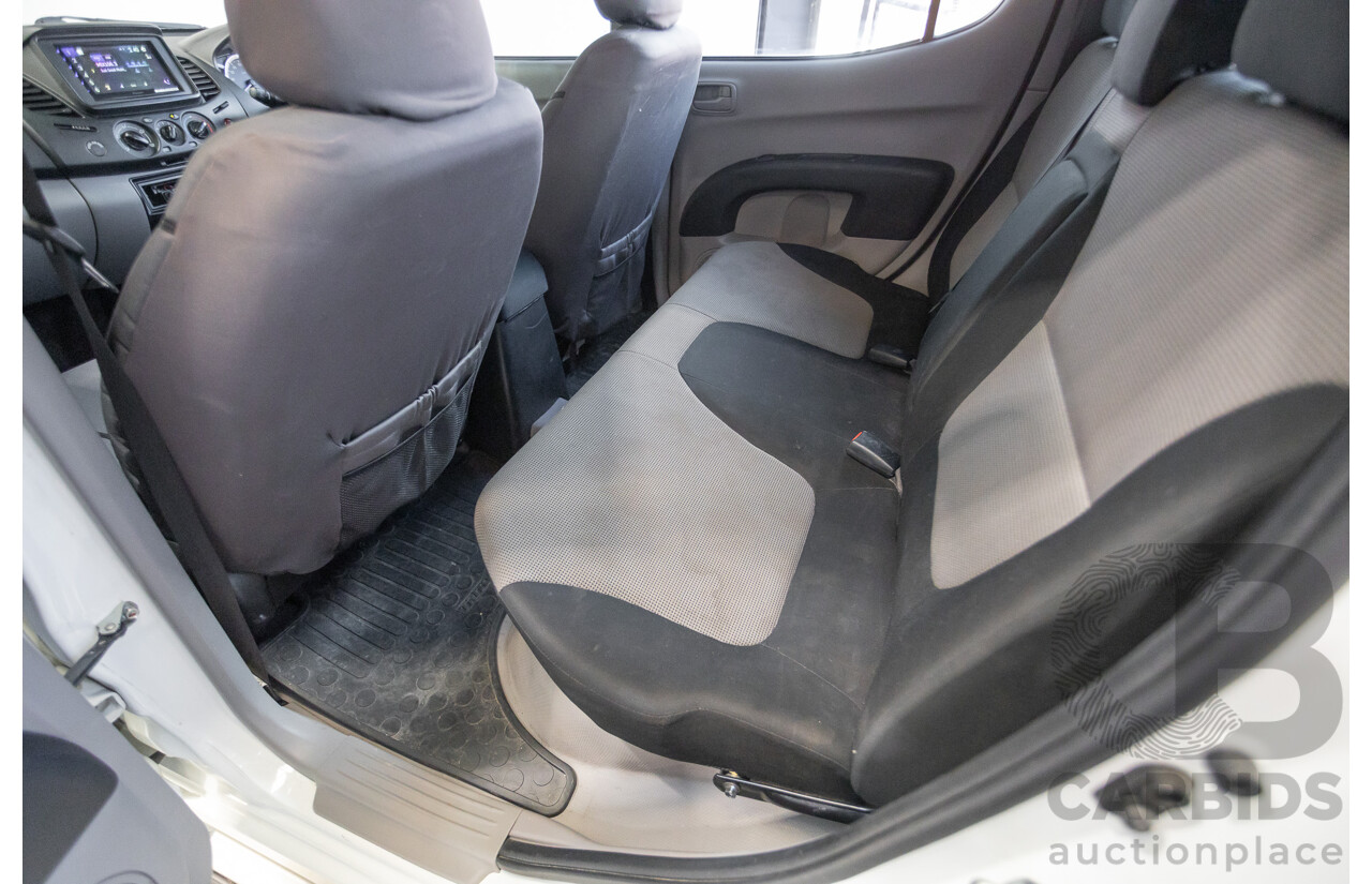 06/2015 Mitsubishi Triton GLX+ (4x4) MN MY15 Double Cab Utility White Turbo Diesel 2.5L