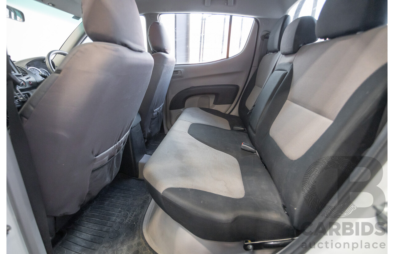 06/2015 Mitsubishi Triton GLX+ (4x4) MN MY15 Double Cab Utility White Turbo Diesel 2.5L