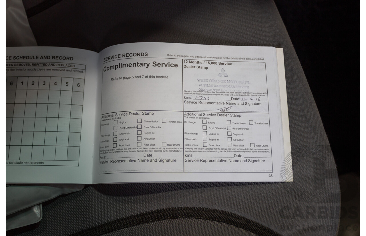 06/2015 Mitsubishi Triton GLX+ (4x4) MN MY15 Double Cab Utility White Turbo Diesel 2.5L