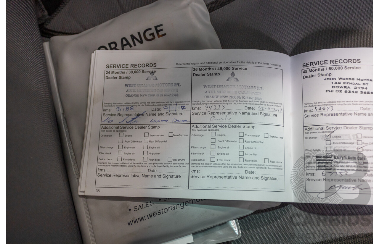 06/2015 Mitsubishi Triton GLX+ (4x4) MN MY15 Double Cab Utility White Turbo Diesel 2.5L