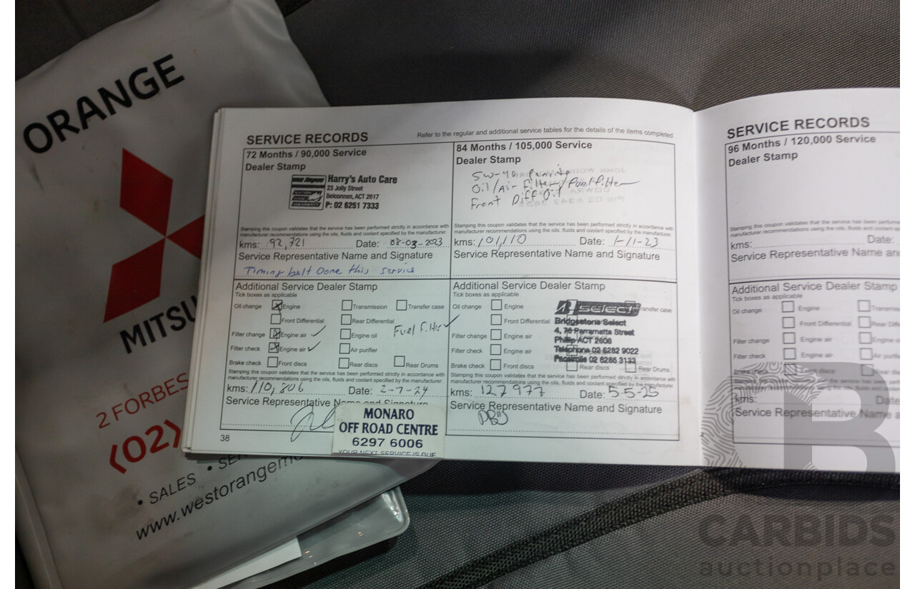 06/2015 Mitsubishi Triton GLX+ (4x4) MN MY15 Double Cab Utility White Turbo Diesel 2.5L