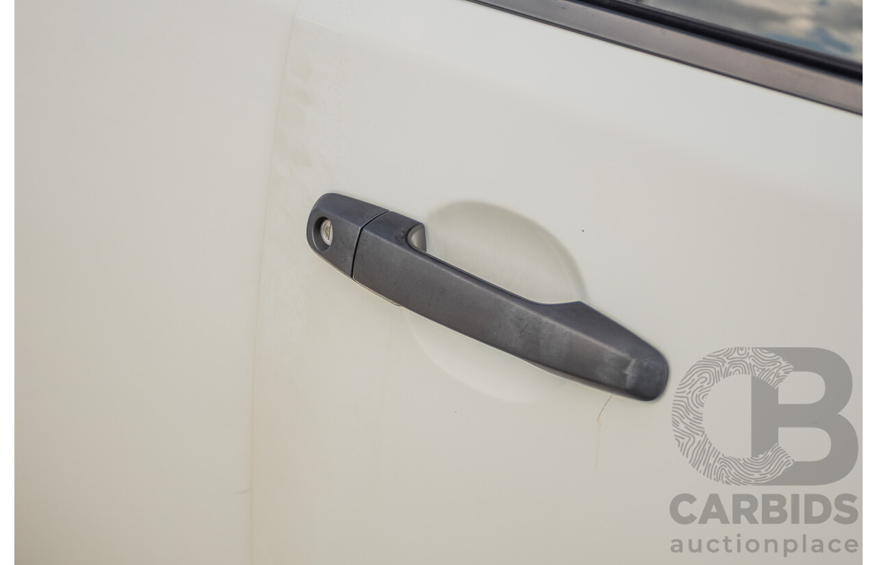 06/2015 Mitsubishi Triton GLX+ (4x4) MN MY15 Double Cab Utility White Turbo Diesel 2.5L