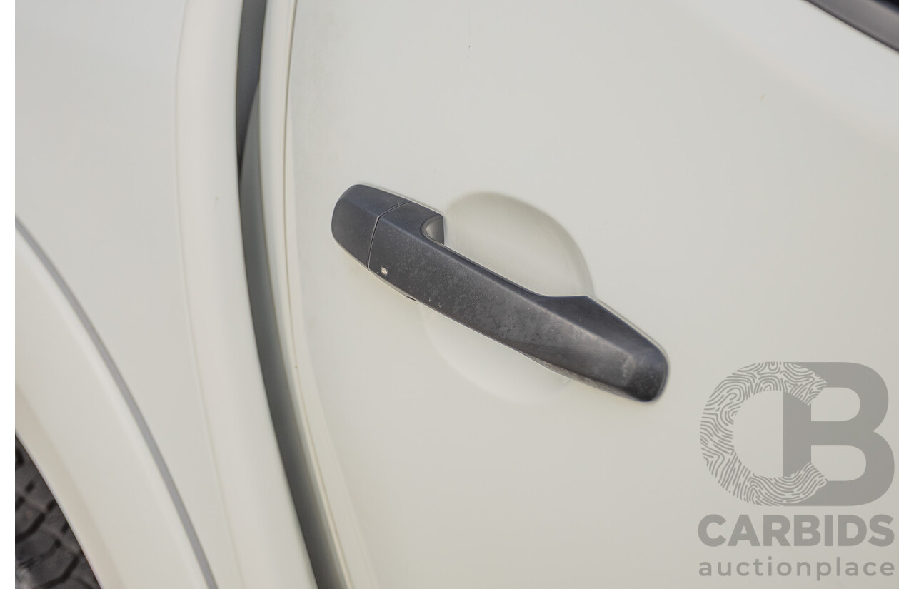 06/2015 Mitsubishi Triton GLX+ (4x4) MN MY15 Double Cab Utility White Turbo Diesel 2.5L