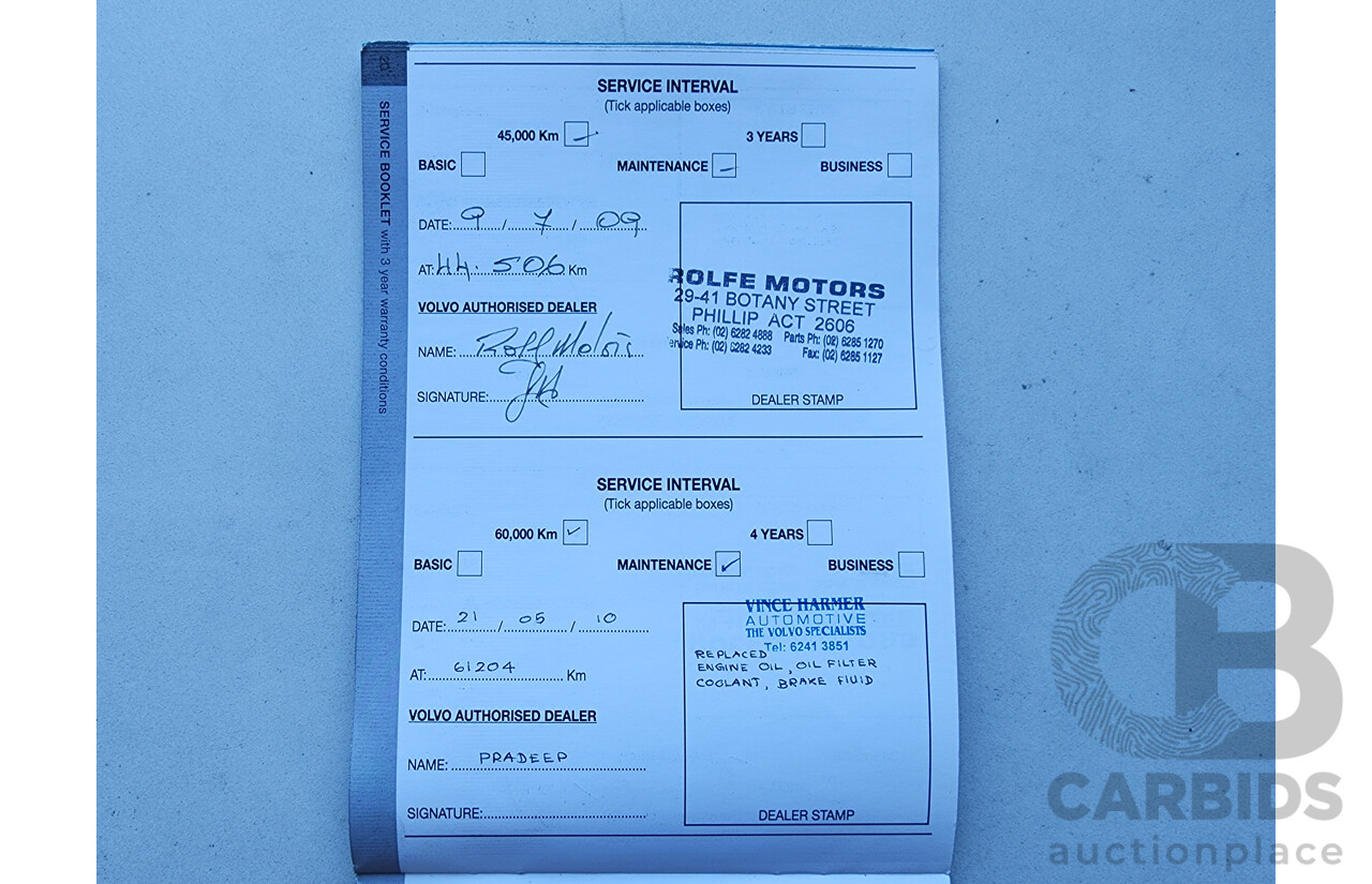 8/2006 Volvo S40 2.4 S MY06 4d Sedan White 2.4L